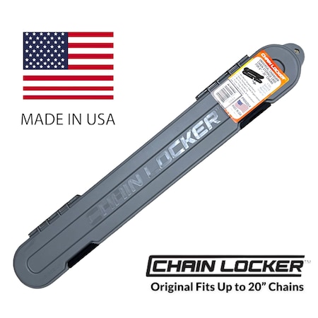 Chain Locker Universal Chainsaw Chain Storage Case, Fits up to 20 Chains, Gray 2103